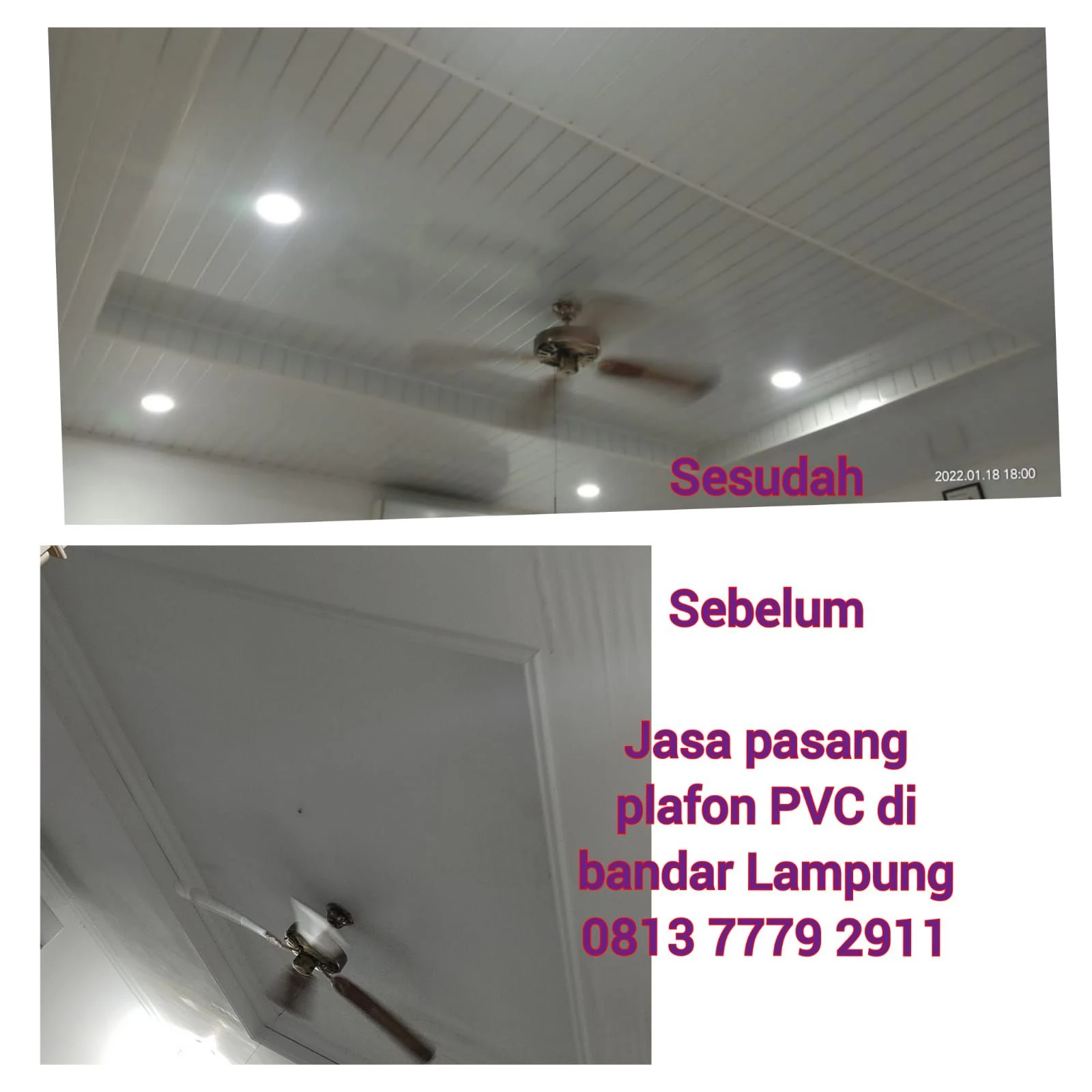 Jasa Pemasangan Plafon PVC Murah di  Kabupaten Pesisir Barat Lampung